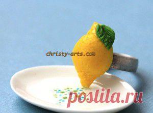 Как сделать лимон из полимерной глины. | Творческие мастер-классы по рукоделию и кулинарии.