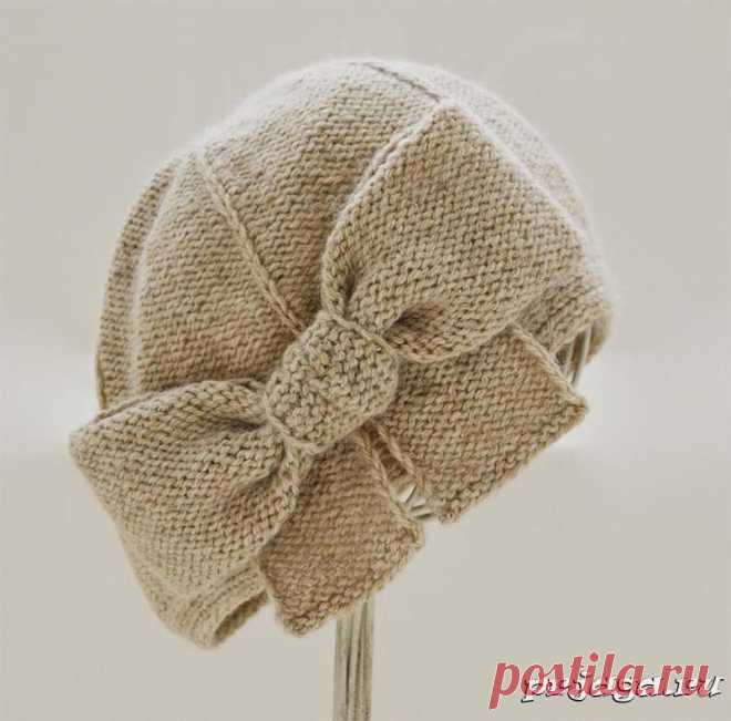 Берет «Beau Cloche» спицами