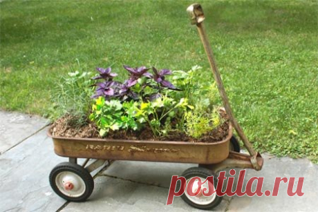 Мобильные клумбы для дачи — 6 соток