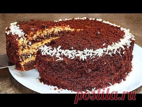 Бомбический Домашний ТОРТ, который не нуждается в пропитке! Супер Вкусный Шоколадный торт!