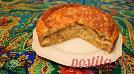 Пирог с рыбой и квашеной капустой, пошаговый рецепт с фото