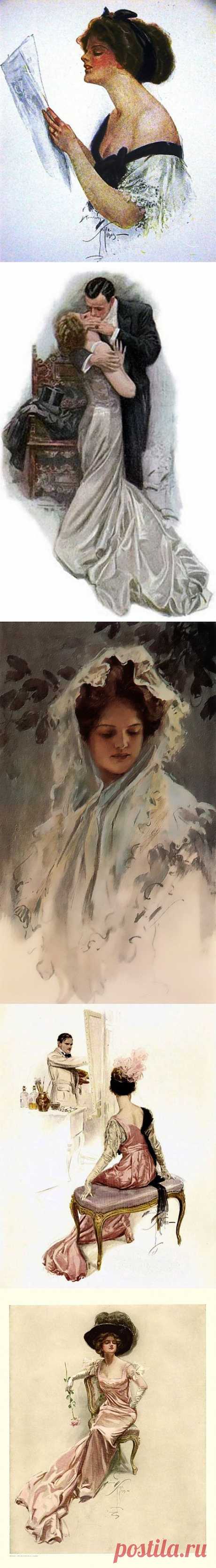 Первый иллюстратор журнала Cosmopolitan Harrison Fisher (411 работ) » Картины, художники, фотографы на Nevsepic