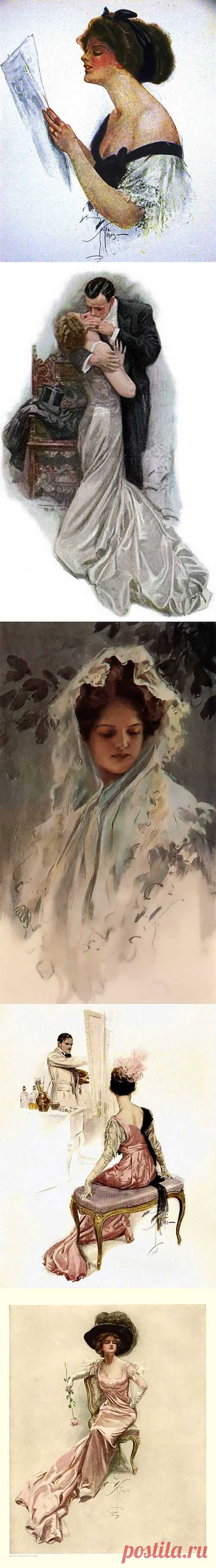 Первый иллюстратор журнала Cosmopolitan Harrison Fisher (411 работ) » Картины, художники, фотографы на Nevsepic
