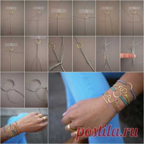 Как DIY Стильный макраме браслет | www.FabArtDIY.com