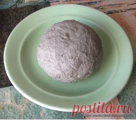 ПАПЬЕ-МАШОВЫЕ ПРЕМУДРОСТИ от Маргариты Амар.Готовим рельефную массу.