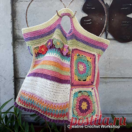 Ravelry: Scrapsadelic Groovy Bag pattern by Joanita Theron