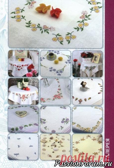 Вышиваем крестом скатерти, полотенца - запись пользователя verav (Вера) в сообществе Вышивка в категории Схемы вышивки крестом, вышивка крестиком
