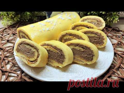 Низкоуглеводный рулет с творожным кремом. Худеем вкусно!