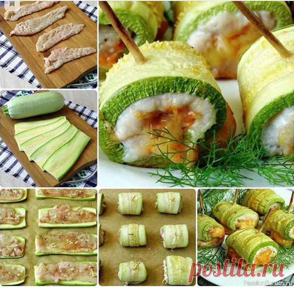 Кабачковые рулетики