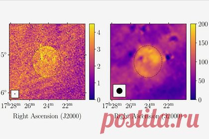 Обнаружен новый остаток сверхновой на расстоянии 4500 световых лет от Земли. Астрономы Коста-Рики и Австралии сообщили об обнаружении нового остатка сверхновой при исследовании источника гамма-излучения, известного как FHES J1723.5-0501. SNR G17.8+16.7 находится на расстоянии от 4500 до 11 400 световых лет от Земли, а его возраст составляет около десяти тысяч лет.