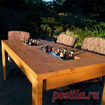 Пивной стол со встроенным охладителем