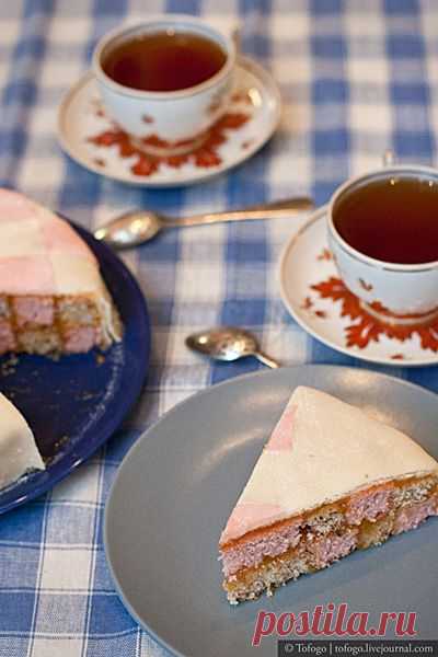 Торт Баттенберг (Round Battenberg Cake)