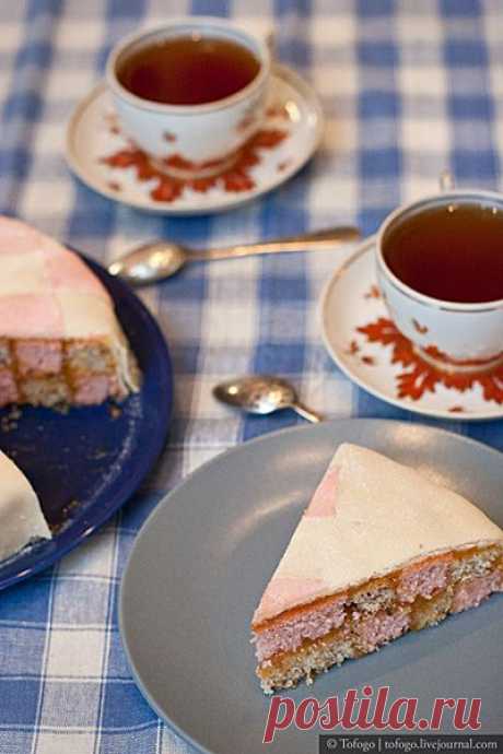 Торт Баттенберг (Round Battenberg Cake)