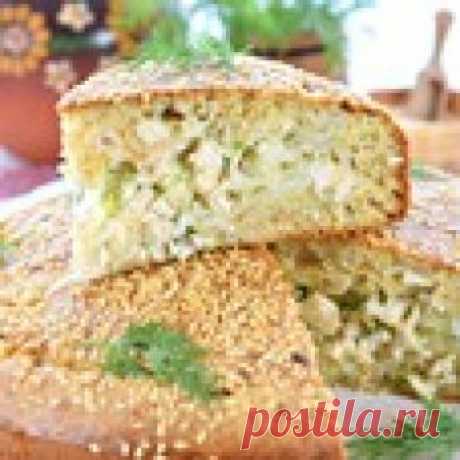 Пирог капустный с курицей Кулинарный рецепт