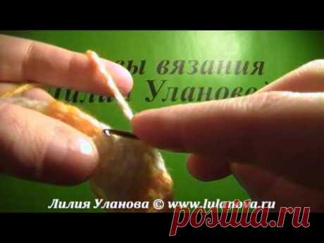 Подушка Солнышко часть 2 - вязание по рисунку - YouTube