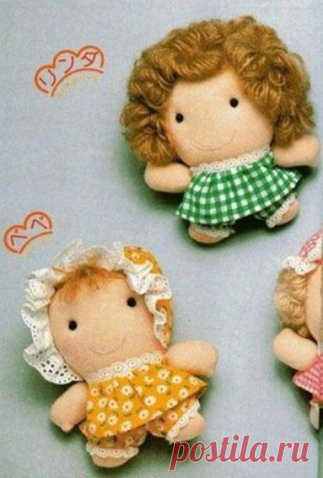 Текстильные пупсики. Выкройка..
