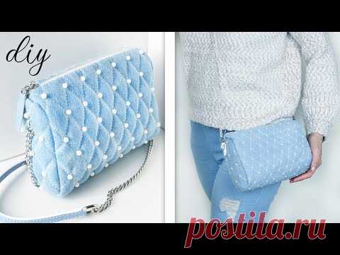 DIY OLD JEANS RECYCLE ~ Cute Trendy Spring-Summer 2020 Bag Tutorial Step by Step ~ HANDMADE - YouTube