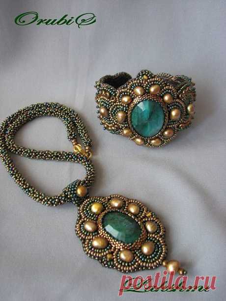 embroidery necklace | Bead Embroidery Jewelry