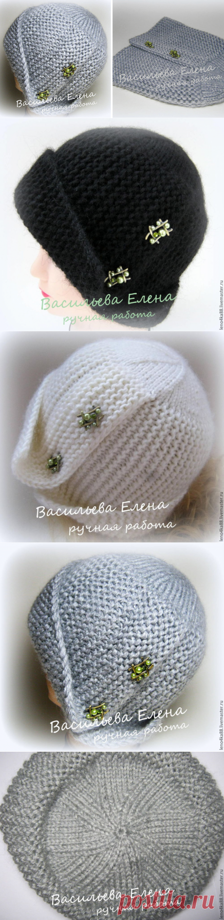 Вяжем спицами шапочку «Робин» - Ярмарка Мастеров - ручная работа, handmade