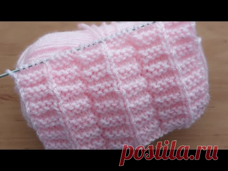 Очень лёгкий и красивый узор спицами для  туники, свитера, шарфа, юбочки.