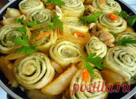 Нудли с картошкой и мясом 🥘 Шикарный, сытный обед/ужин для всей семьи!