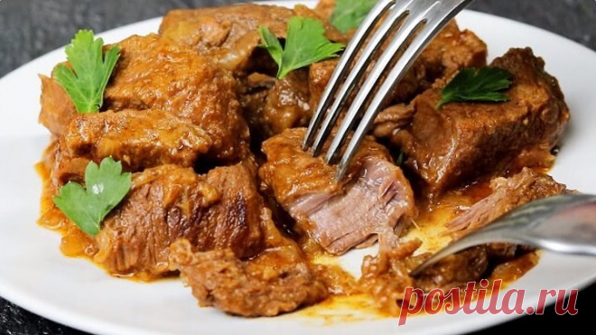 Беру самое жесткое мясо и готовлю нежнейший гуляш. БЕЗ ЖАРКИ.