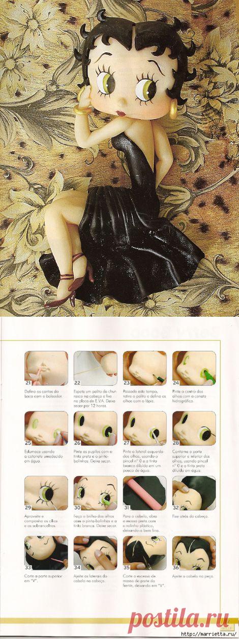 Лепка из холодного фарфора. Симпатичная танцовщица Бэтти.