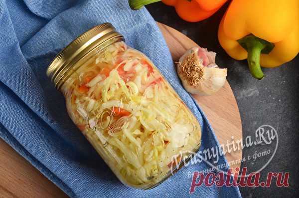 Маринованная капуста с болгарским перцем на зиму: очень вкусная Пошаговый рецепт с фото маринованной капусты с болгарским перцем на зиму. Получается она сочной и хрустящей. Подробное описание с полезными советами поможет вам ее приготовить.