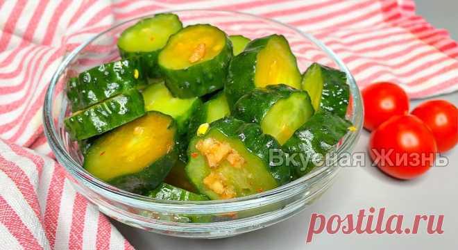 Готовлю вкусную закуску из огурцов в бутылке: очень просто, а результат превосходит все ожидания | Вкусная Жизнь | Дзен