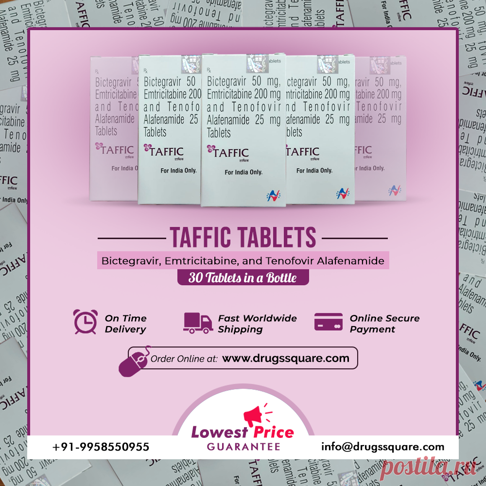 Taffic Tablet содержит 50 мг биктегравира, 200 мг эмтрицитабина и 25 мг тенофовира алафенамида. Эта комбинация представляет собой комбинацию противовирусных препаратов, используемую для лечения вируса иммунодефицита человека (ВИЧ)-1.

Вы переплачиваете за планшет Taffic? Сэкономьте до максимальной скидки при покупке лекарств, отпускаемых по рецепту, в Drugsquare.

#taffictabletonline #taffictabletprice #taffictabletcost #buytaffictabletonline