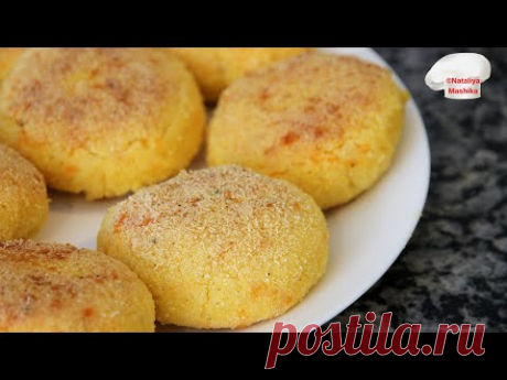 Что приготовить из остатков каши? Вкуснейшие котлеты из кукурузной каши с сыром.