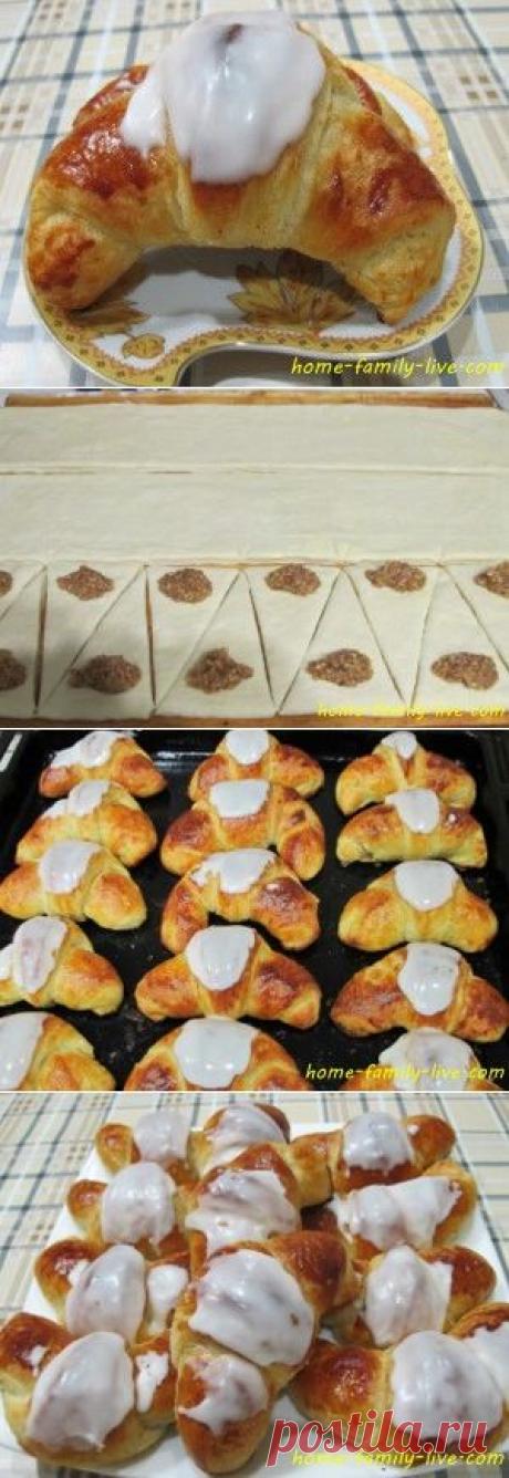 Слойка с марципаном - пошаговый рецепт с фотоКулинарные рецепты