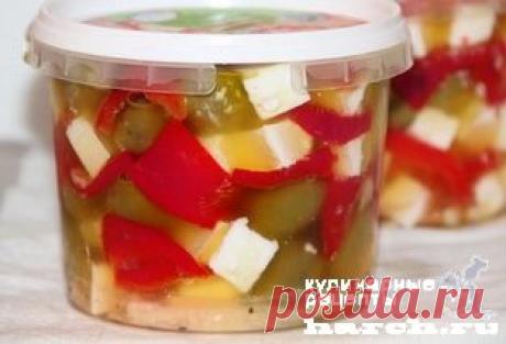 Закуска из печеного перца с фетой “Каламата” | Харч.ру - рецепты для любителей вкусно поесть