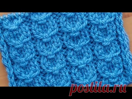 Замечательный 👍узор спицами для тёплого свитера, жилета, туники, пуловера.