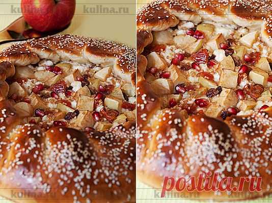 Дрожжевой пирог с творогом, яблоками и курагой – рецепт приготовления с фото от Kulina.Ru