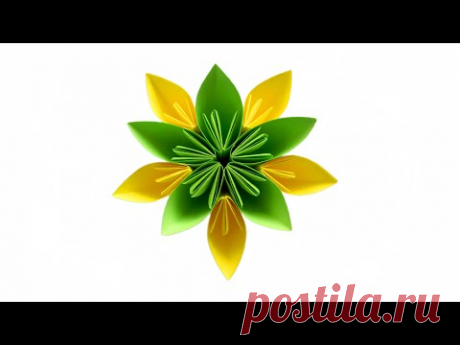 Цветок ИЗ Бумаги за 5 минут! Подарок на 8 Марта своими руками!