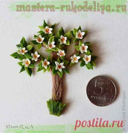 Мастер-класс по лепке из холодного фарфора: Магниты Сказочные деревья и кленовые листья