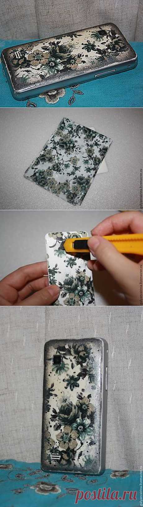 Декупаж телефона.