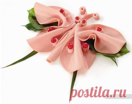 Украшение блюд - бабочка. Карвинг фото / Карвинг из овощей и фруктов - фото, видео для начинающих / КлуКлу. Рукоделие - бисероплетение, квиллинг, вышивка крестом, вязание