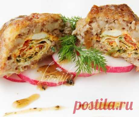 МЯСНЫЕ ЗРАЗЫ С ОМЛЕТОМ