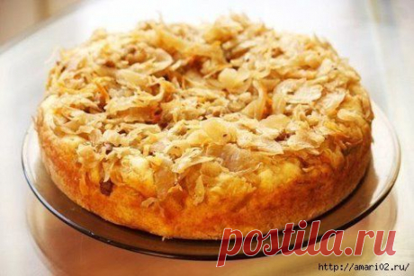 Пирог с капустой по-быстрому.