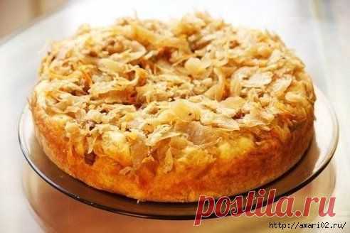 Пирог с капустой по-быстрому.