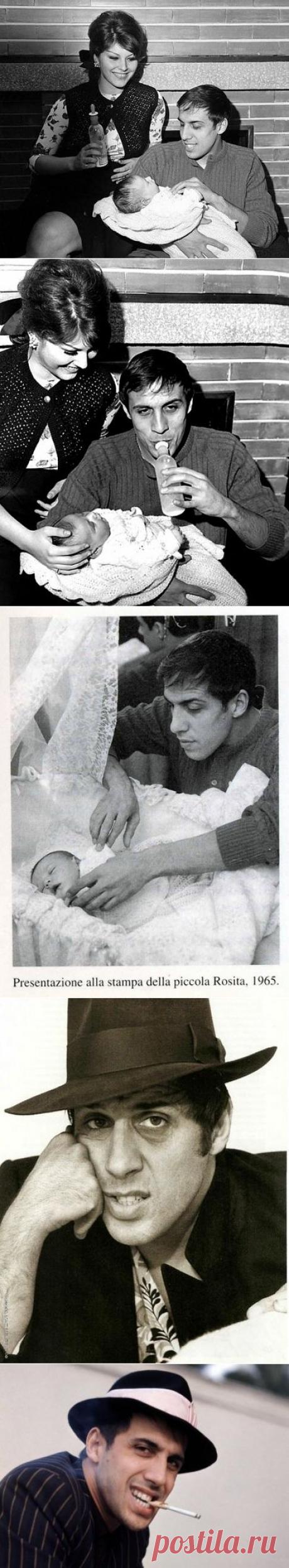 Адриано Челентано, Клаудия Мори и их дочь Розита. 1965 год.