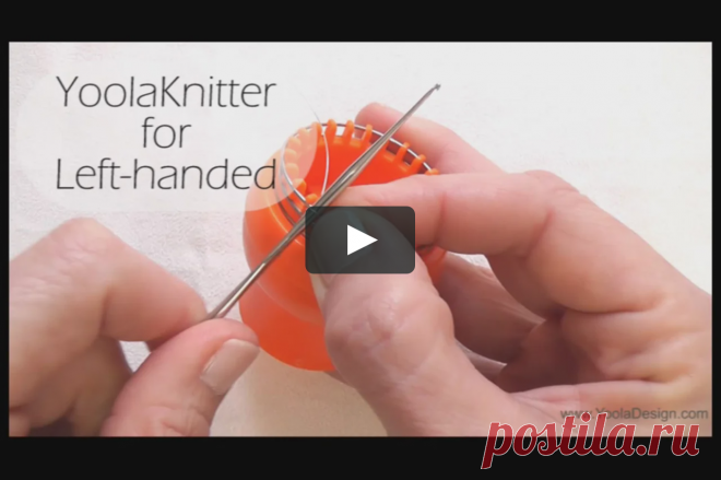 YoolaKnitter for left handed A demonstration how to use the YoolaKnitter for left handed