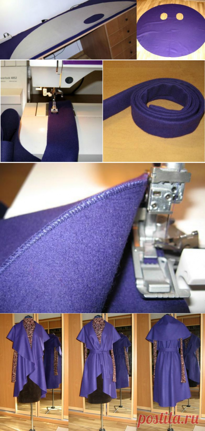 Мастер-класс: как в два счета сшить СУПЕРМОДНЫЙ кейп-трансформер. Всем подругам на зависть!