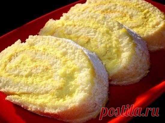 Рулет с лимоном