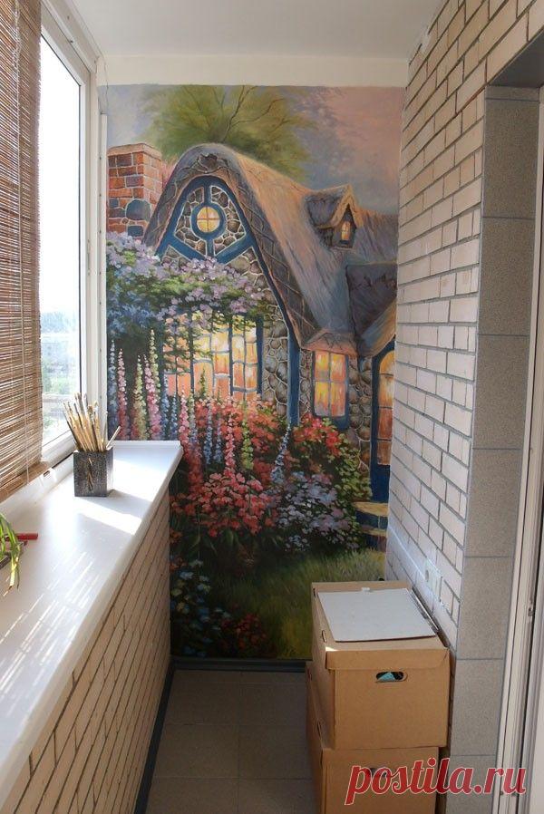 ОТДЕЛКА СТЕН НА БАЛКОНЕ