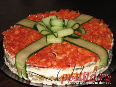Салат &quot;Подарок&quot; украсит ваш праздничный стол | Четыре вкуса