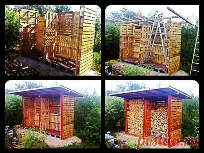 Креатив из старых поддонов