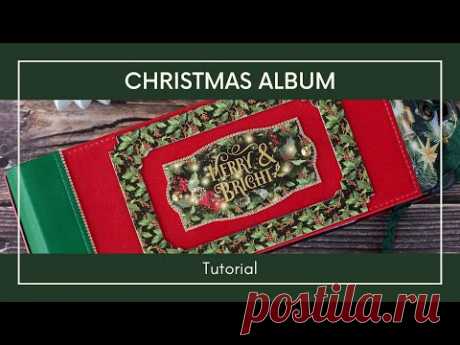 Christmas Album Tutorial | Merry &amp; Bright Graphic 45 paper